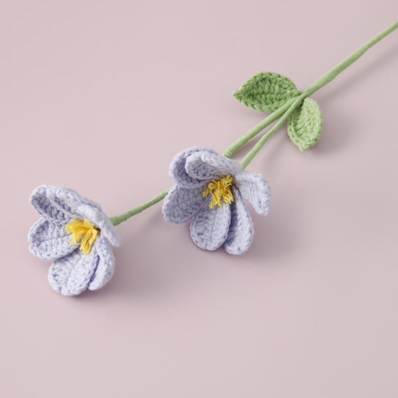Herba Androsacis Crochet Flowers Creative Knit Flower Bouquet Handwoven Flower Wedding Home Decor Gift