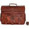 Leather Men's Messenger Shoulder MacBook Air Laptop Bag Briefcase Vintage