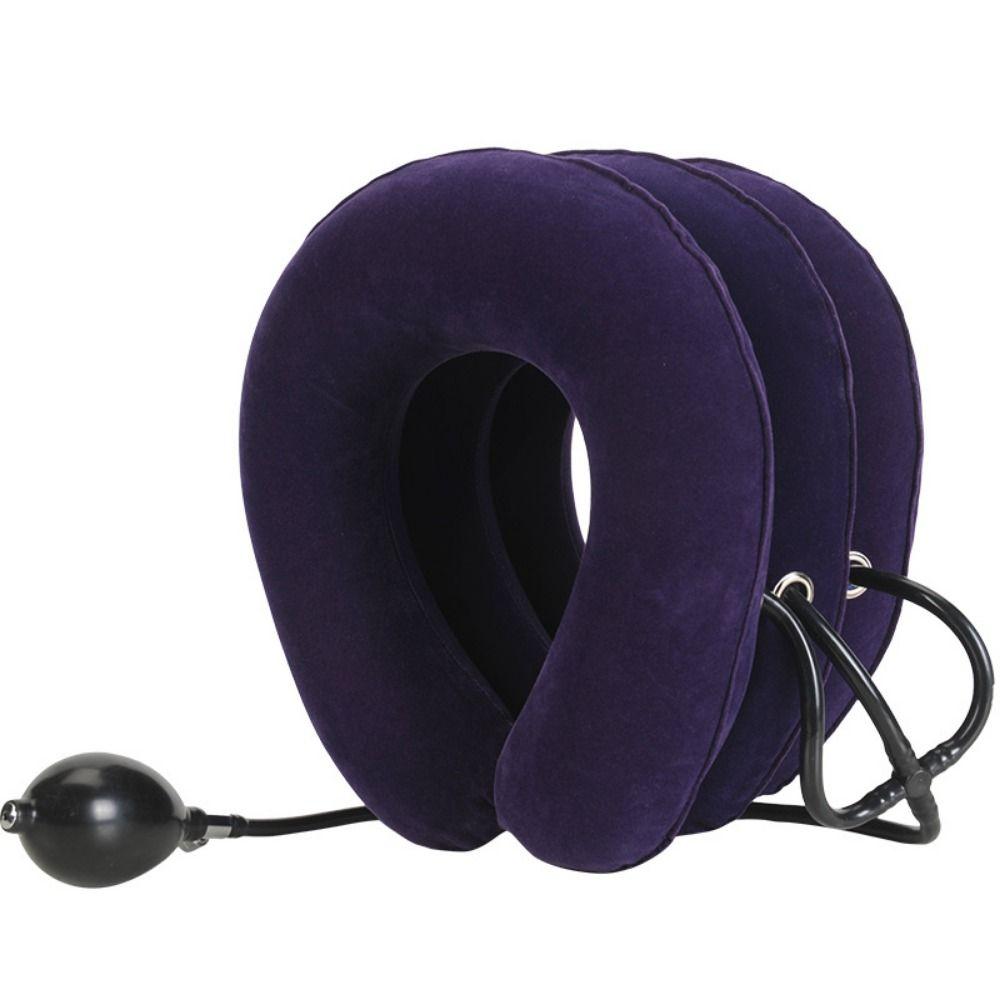 Adjustable Inflatable Neck Stretcher Foldable Neck Traction Pillow Travel