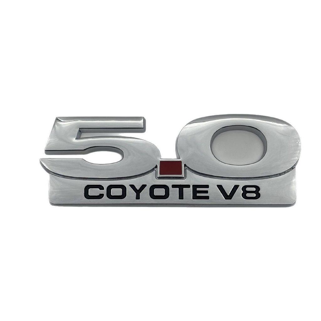 Ford Mustang 5.0 COYOTE V8 Fender Side Marker Sticker for Focus, Escape, Mondeo