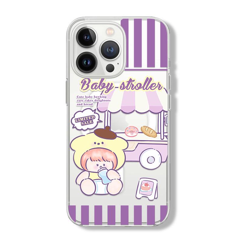 

Zhitai Apple Magnetic Case with Cartoon Design for iPhone 15/14, Fits 12/13 Models, 16-in-1 Function, XS Holder iPhone 13 Pro Max