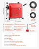 Drain Cleaner Machine, 850W Electric Pipe Drain Cleaning Machine Sewer Snake with 14.5m x 16mm, 14m x 22mm, 5m x 9.5mm, 0.4m x 12mm Steel Spring Cable