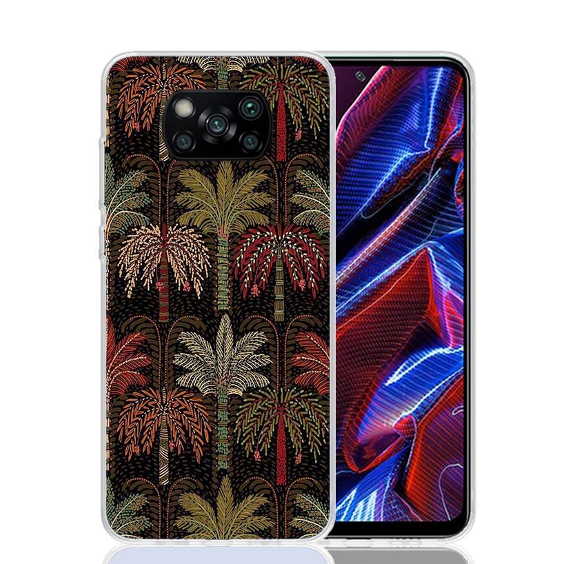 African Style Fabric Pattern Phone Case For Xiaomi Poco X7 X6 X5 Pro F7 Ultra Redmi 15C 15 13 13C 12 12C 10 10A 10C 9 9A 9C 9T C