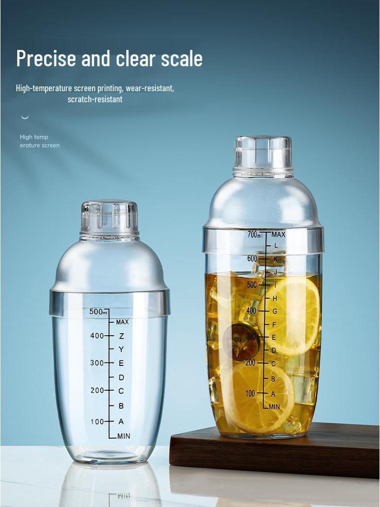 Shaker Manual Whipping Tool for Lemon and Milk Tea - Thickened Full Set for Home, Tea Shop, or Street Stall