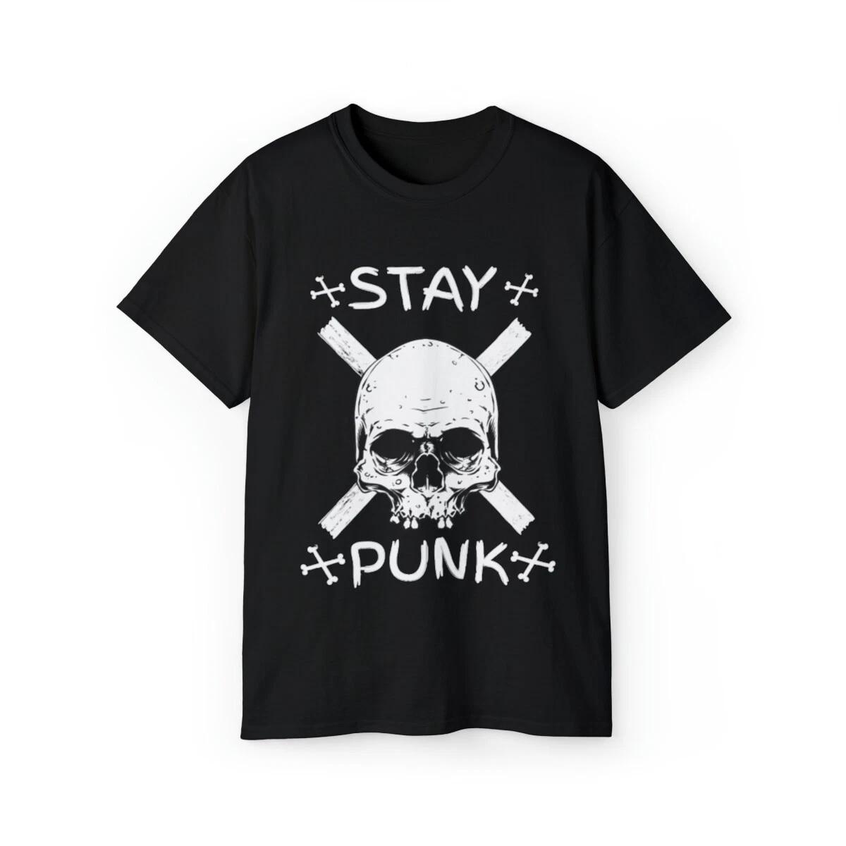 Punk Rocker T-Shirt, Stay Punk Unisex Ultra Cotton Tee S
