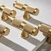 Cabinet Handles Drawers Knobs Kitchen Cupboards Pulls Wardrobe Gold Knurled Handle Furniture Closet Door Pulls Hardware