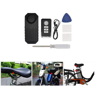 Loud 113dB Wireless Anti-Theft Vibration Motorcycle Alarm Bike Security Remote