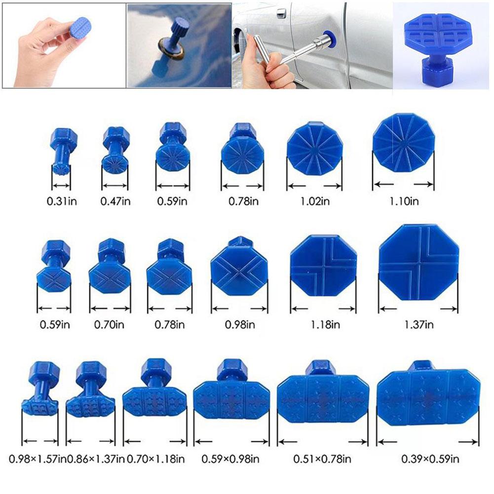 Car Dent Puller Kit  Dent Repair Tools T-shaped Paintless Traceless Suction Pit Set Dents Repair Kit Car Care Accessories