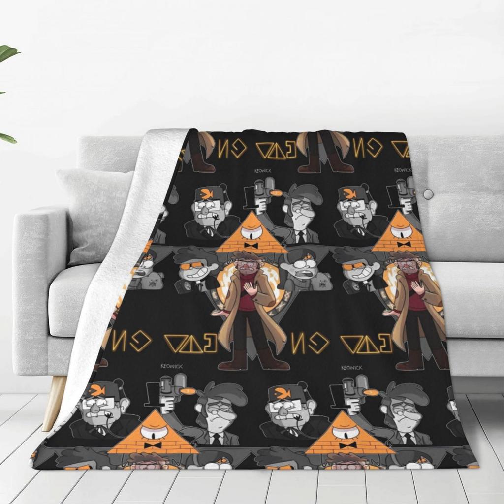 Gravity Falls Dipper Mabel Pines Coperta Morbida Calda Plaid Invernale Campeggio Divano Sedia Letto Copriletto Estetico