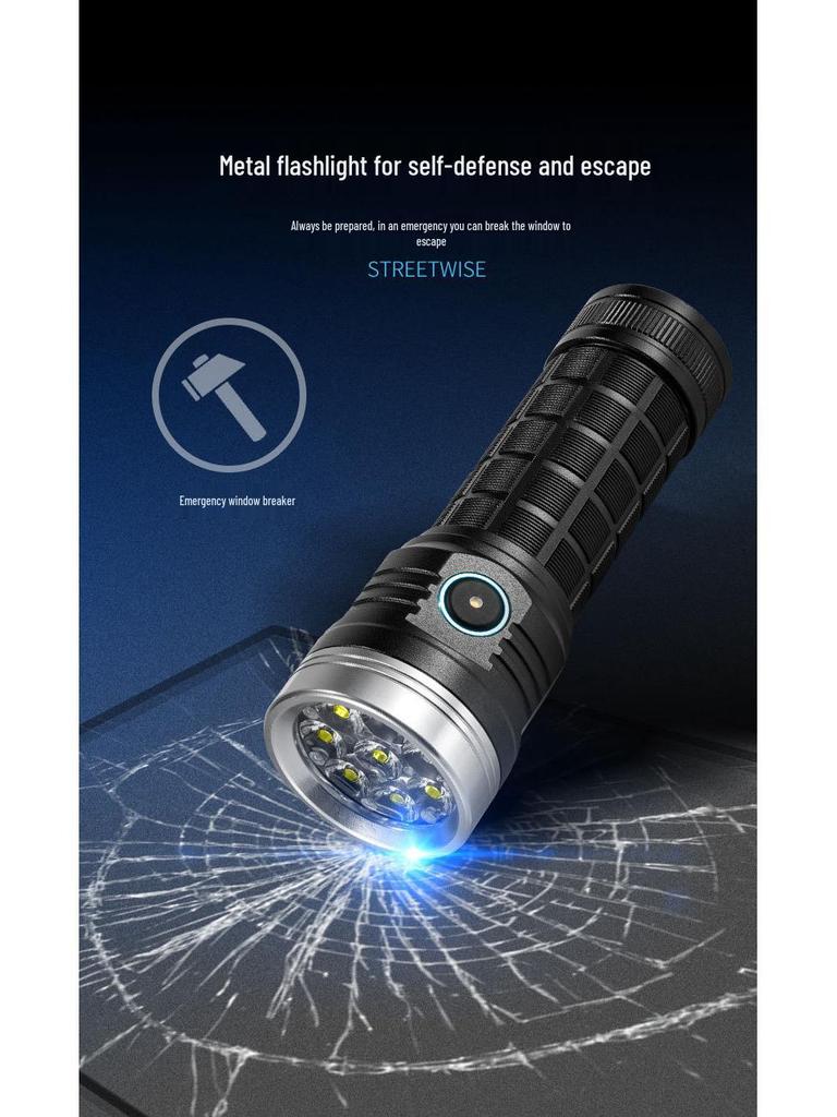 Rechargeable Ultra-Bright Portable Flashlight for Outdoor Climbing