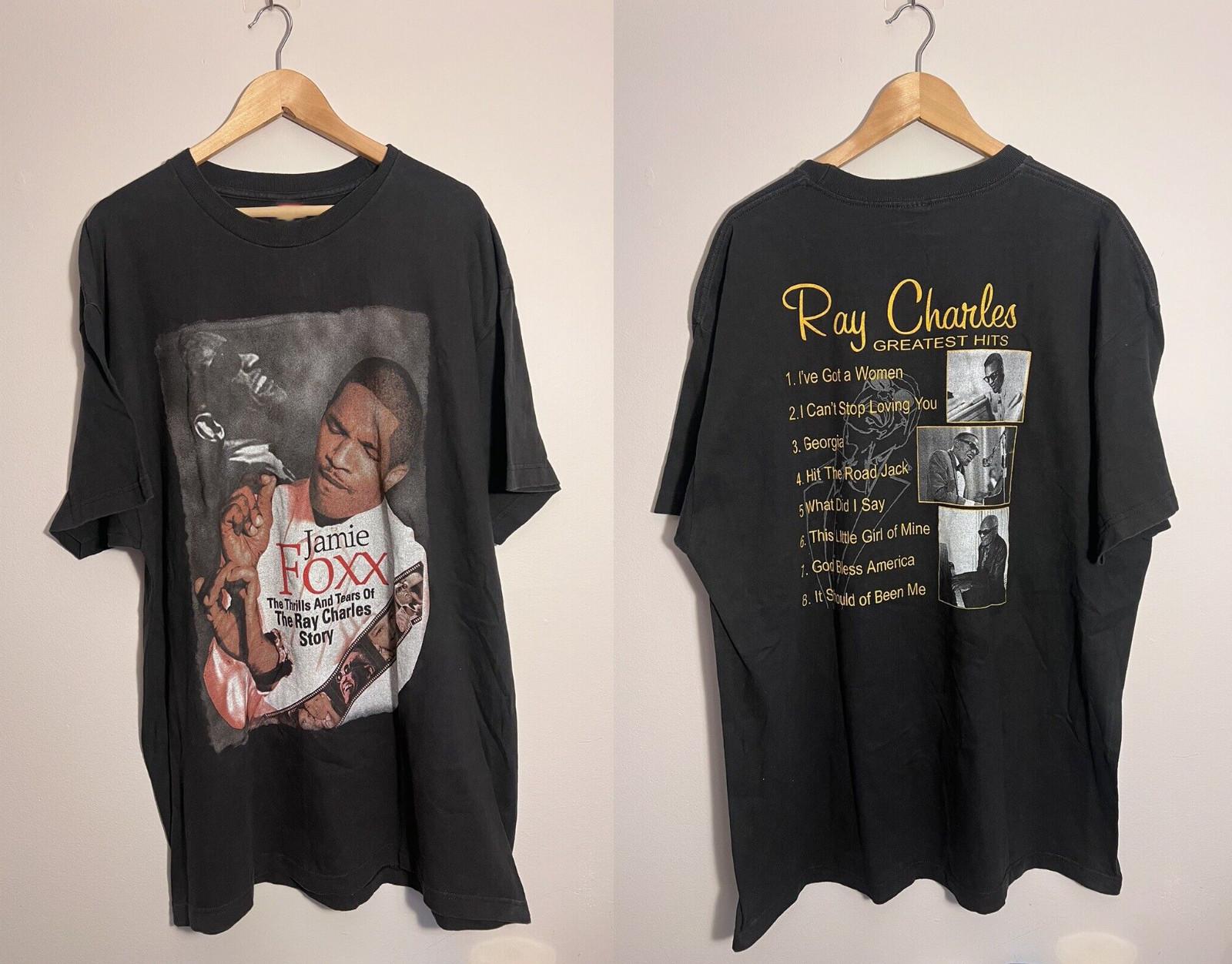 The Ray Charles Story Jamie Foxx 2 Sided Unisex T-Shirt All Size BL2.112 XXL