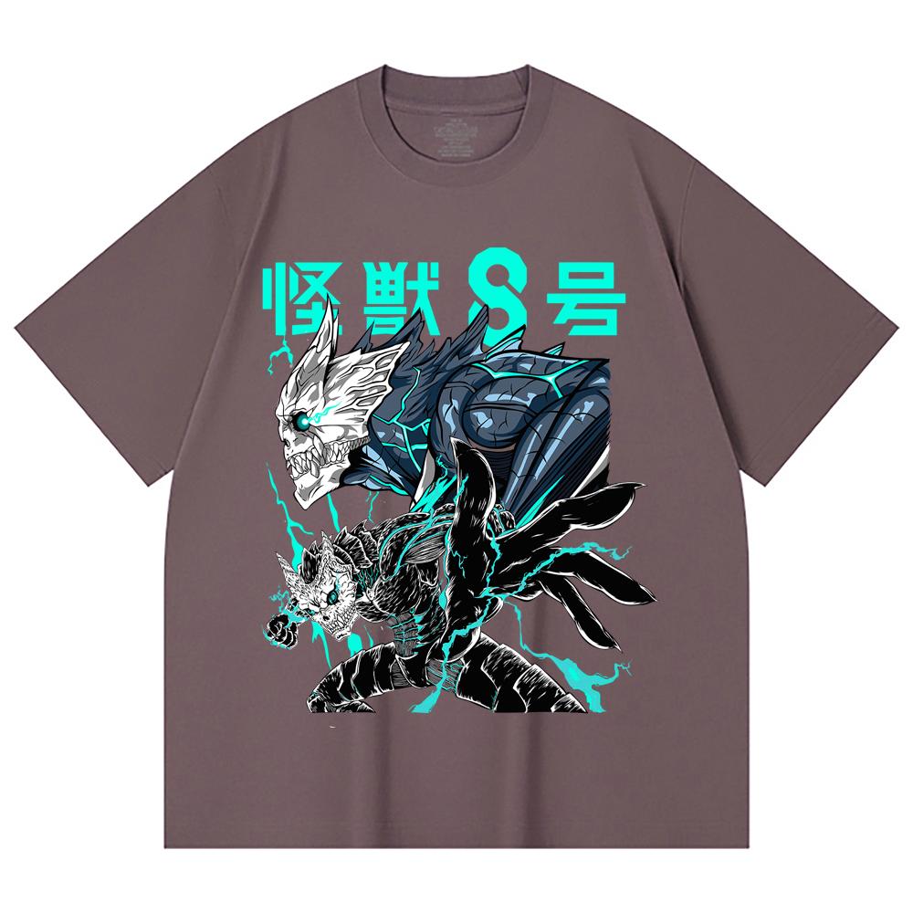 230 Gsm 100% Cotton Kaiju No 8 V4 Print Unisex Heavy Cotton T Shirt