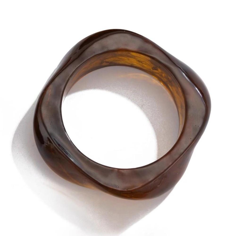 Irregular Chunky Bangles Wide Women Bangles New Acrylic Bracelets  Gifts