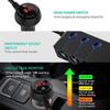 TR30 Car Cigarette Lighter Splitter: 3-Socket, 4-USB Ports, Independent Switches, QC3.0 Fast Charge, 120W, Voltage Display
