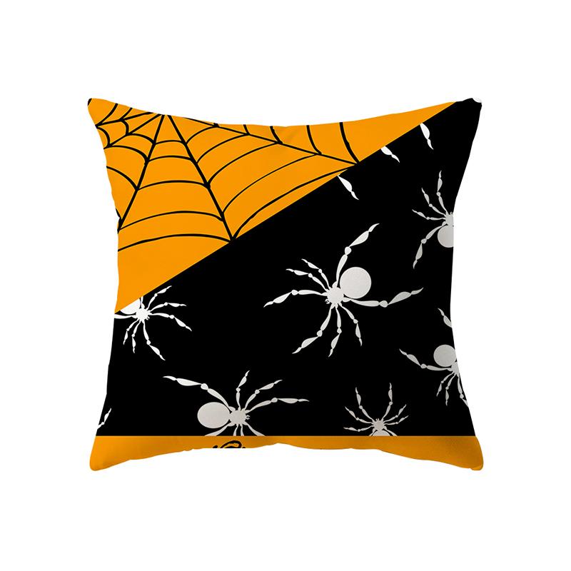 

Подушка с буквами алфавита на тему Хэллоуина, чехол для дивана, праздничный подарок, украшение для вечеринки, домашний декор 40x40cm