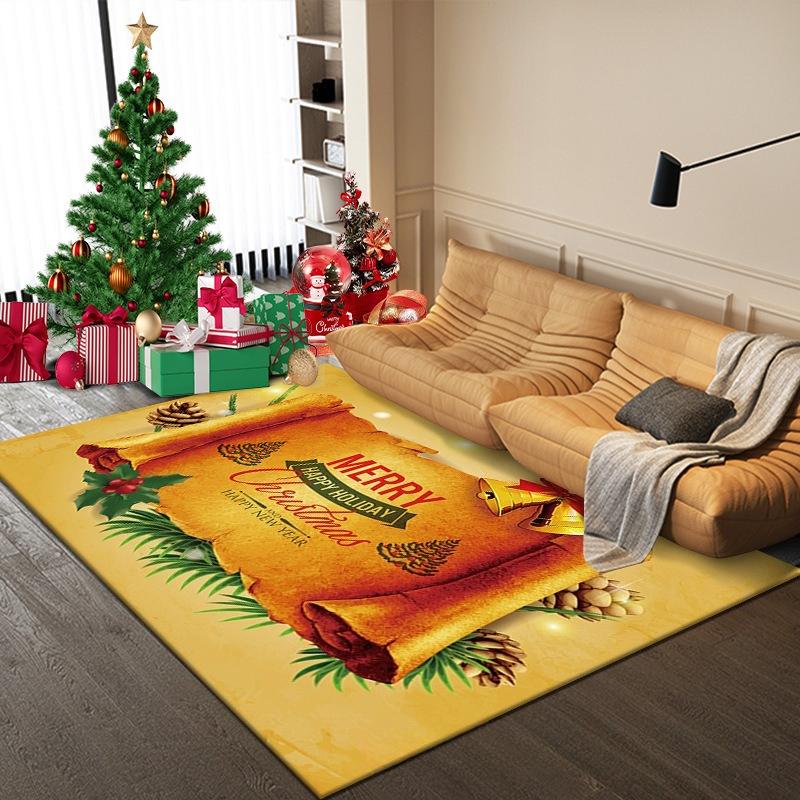 Christmas Children Room Carpet Living Room Decoration Sofa Area Rugs Creative Kid Bedroom Cloakroom Non-slip Floor Mats Washable