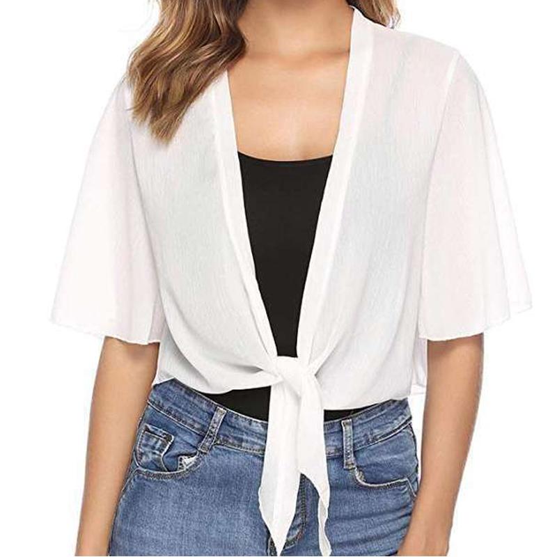 

Unity Solid White Batwing Sleeve Женские рубашки, блузки и топы M белый