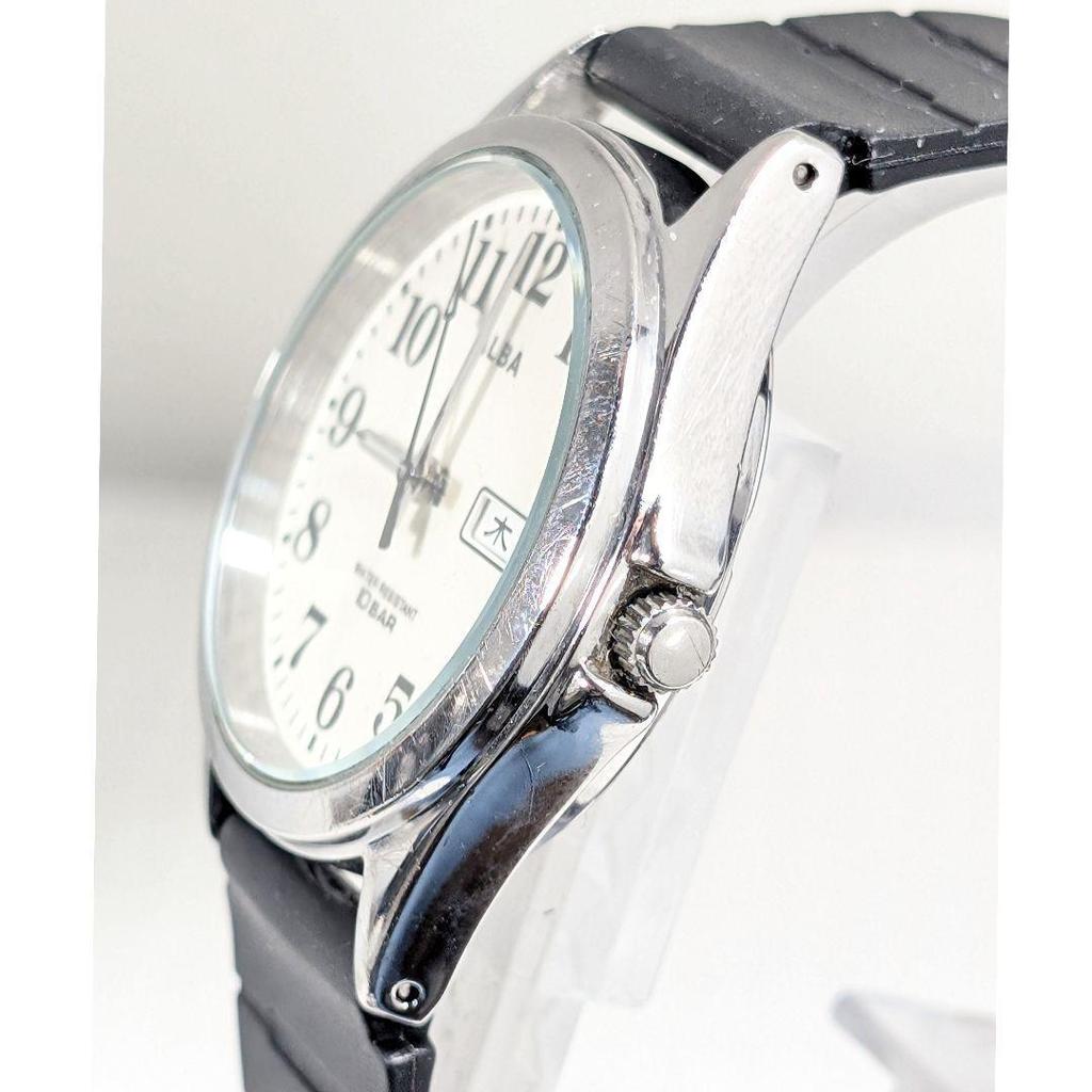 Used SEIKO ALBA Men's Movable R-97 with Battery Replaced