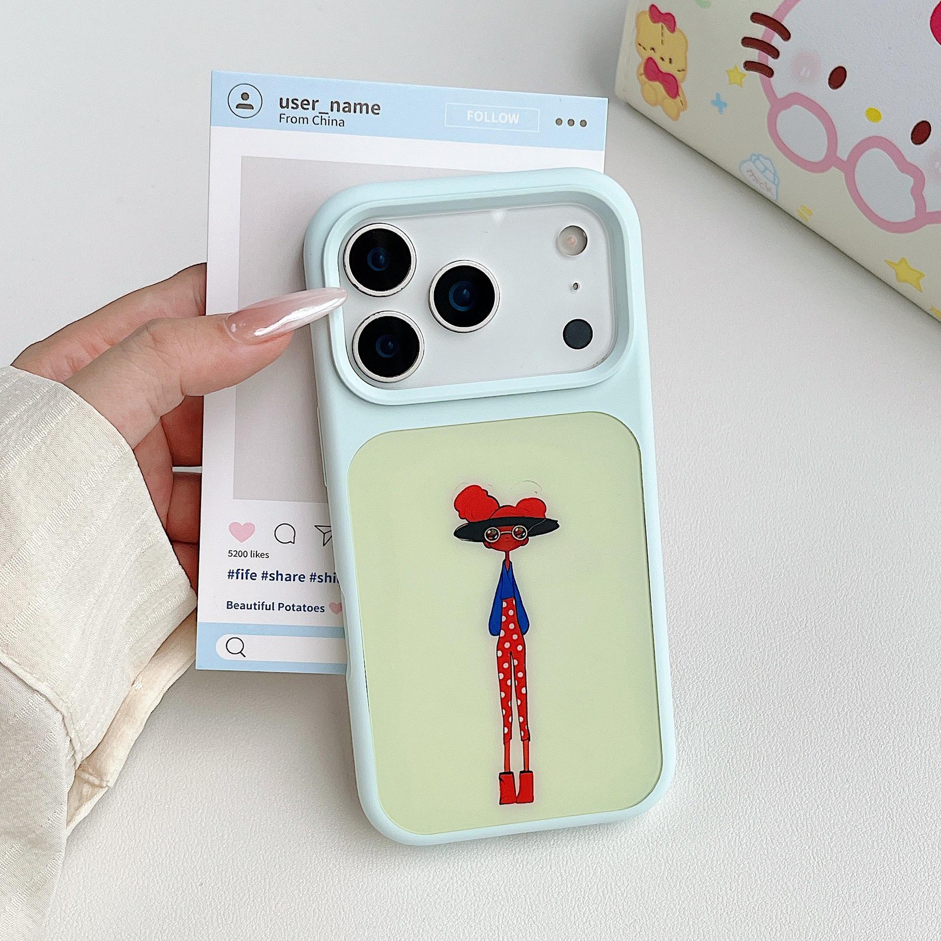 

Frosted Skin-friendly Illustration Phone Case for iPhone 17 Pro Max/16/15 with Magnetic Suction iPhone 15 Pro Max