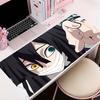Mauspad Büro-PC-Zubehör Tastaturmatte Anime-Muster Rutschfeste Gummi-Mausmatte Ddemon Slayer Obanai Iguro Gamer Schreibtischmatte