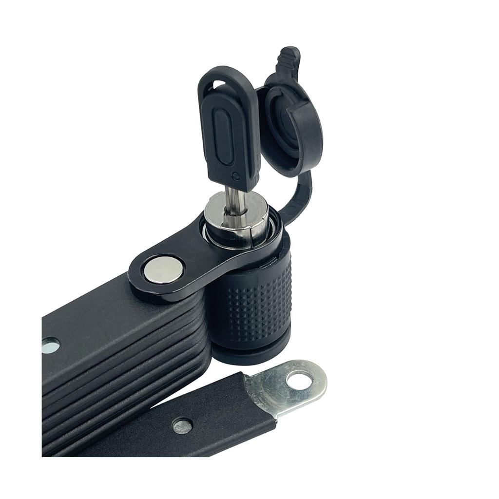 NOGUCHI Folding Features a Thick Steel a Key Design That Resists Unauthorized and Comes with 3 Lock 1.5mm Plate, Picking, Keys.