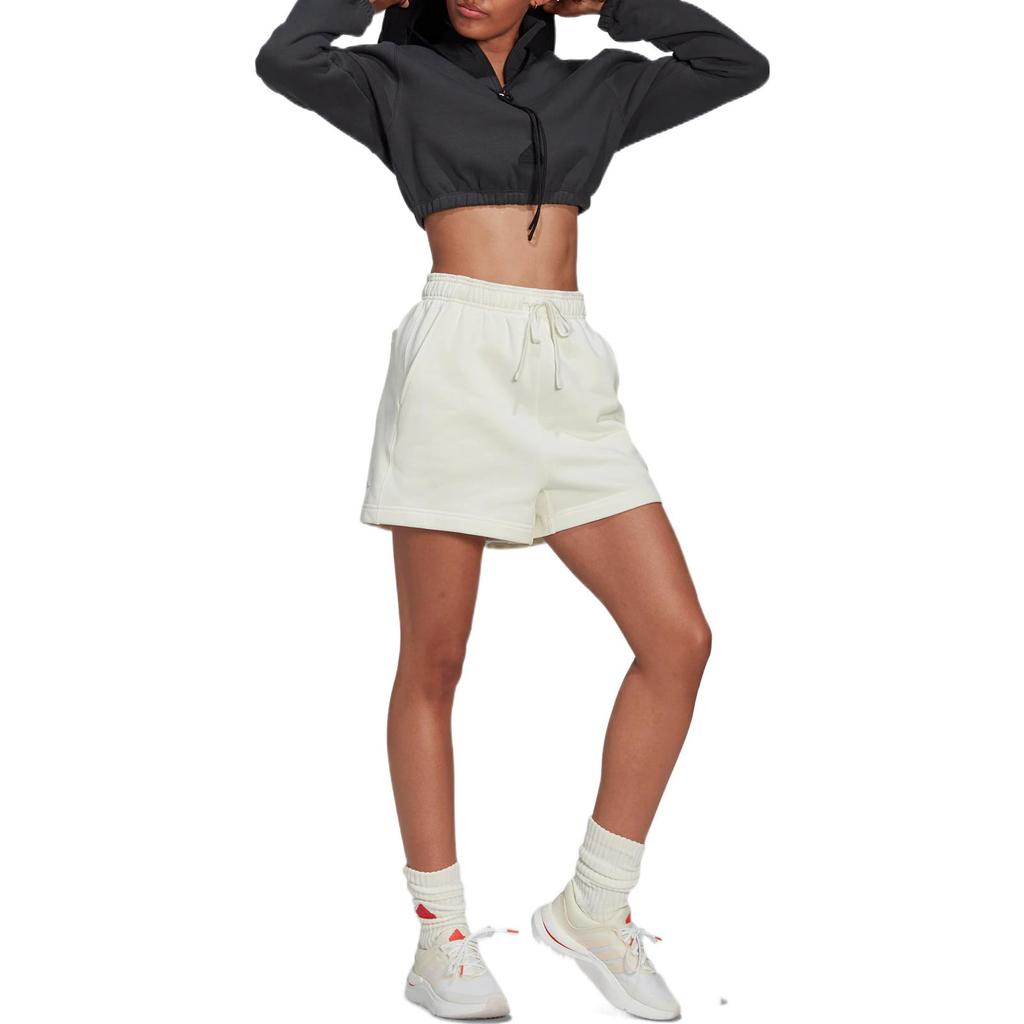 Adidas SS22 Solid Color Sports Casual Shorts Women Bottoms White HM2872