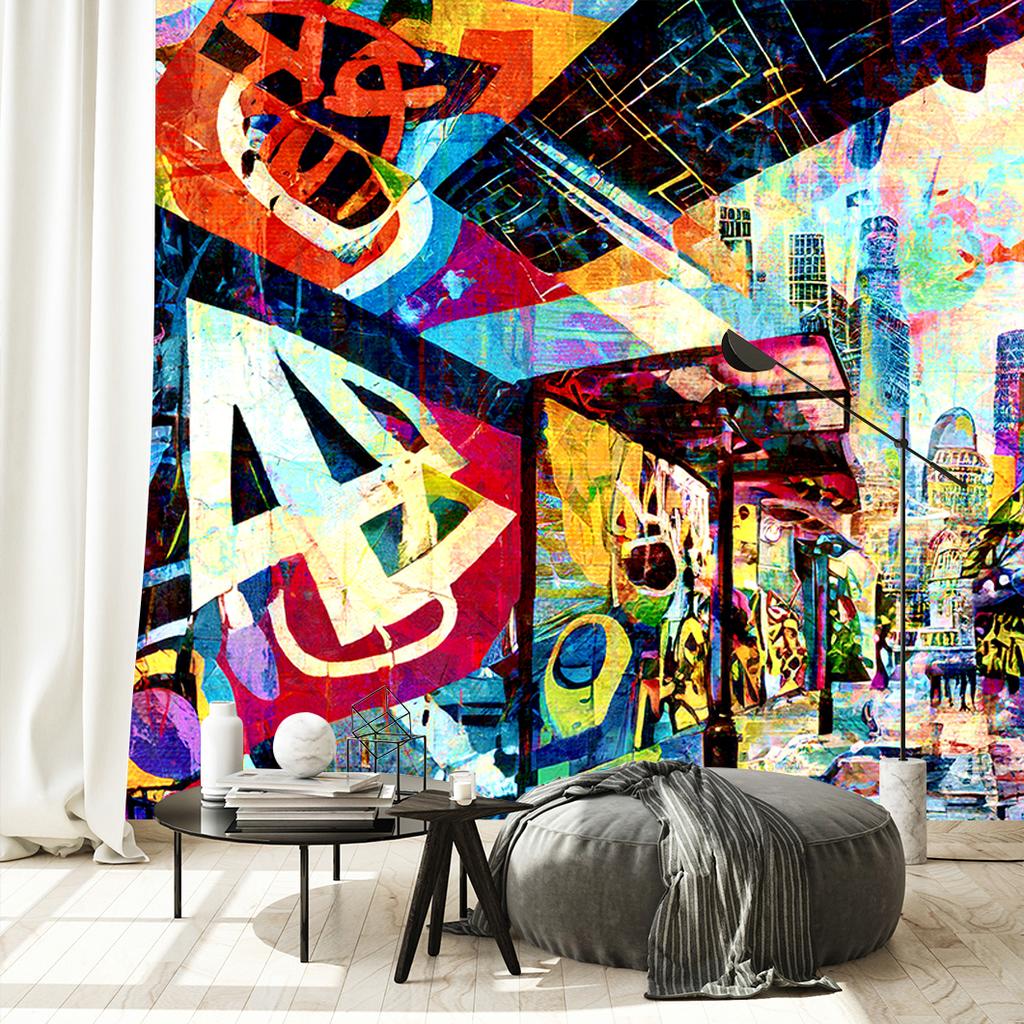 Tapeta barevné město