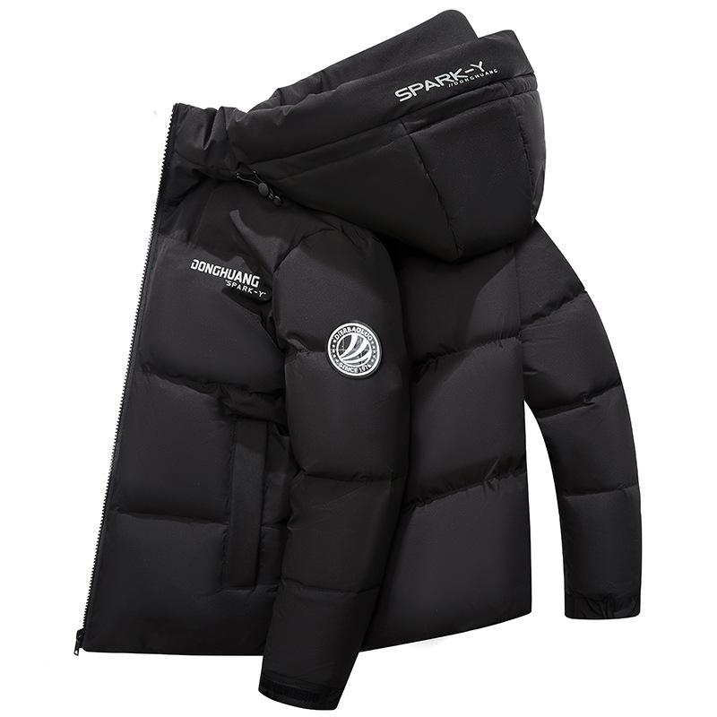 

2025 Men s Down Jacket: Short, Thickened, Warm Winter Coat with Loose Fit, Casual Style. 3XL