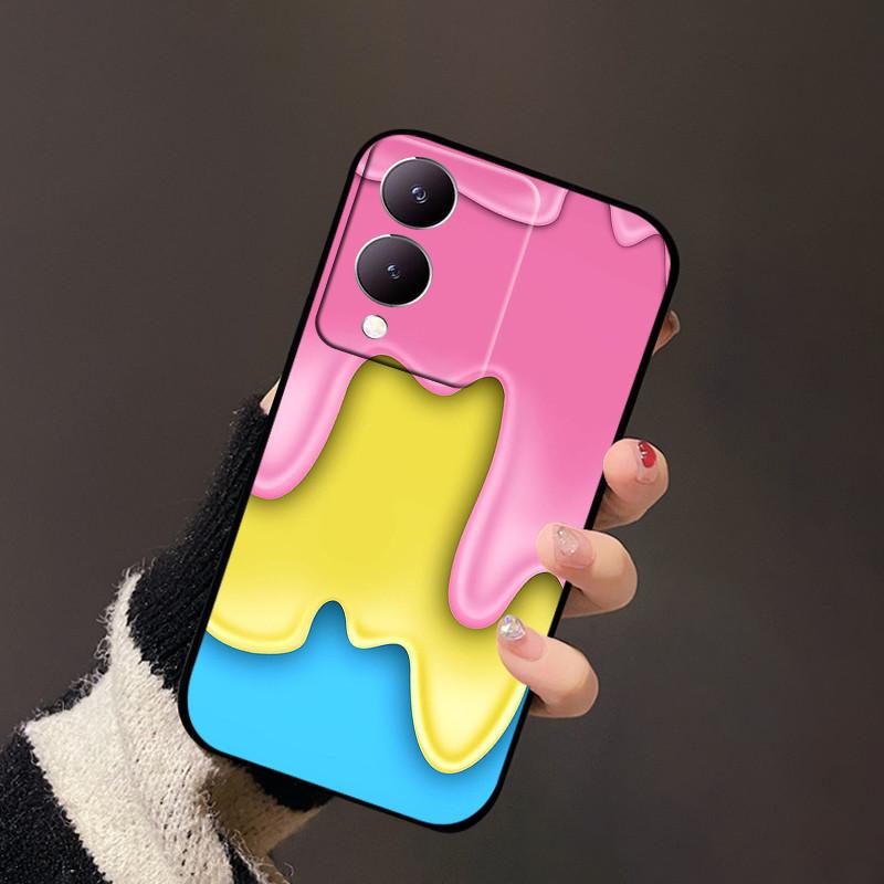 Für Vivo Y17s Handyhülle Y33t Y12 4G Weiches Silikon TPU Hüllen Für Vivo Y36 Y36m Y36i Y28 G2 5G Cartoon Rückseitenabdeckung Schutzhülle