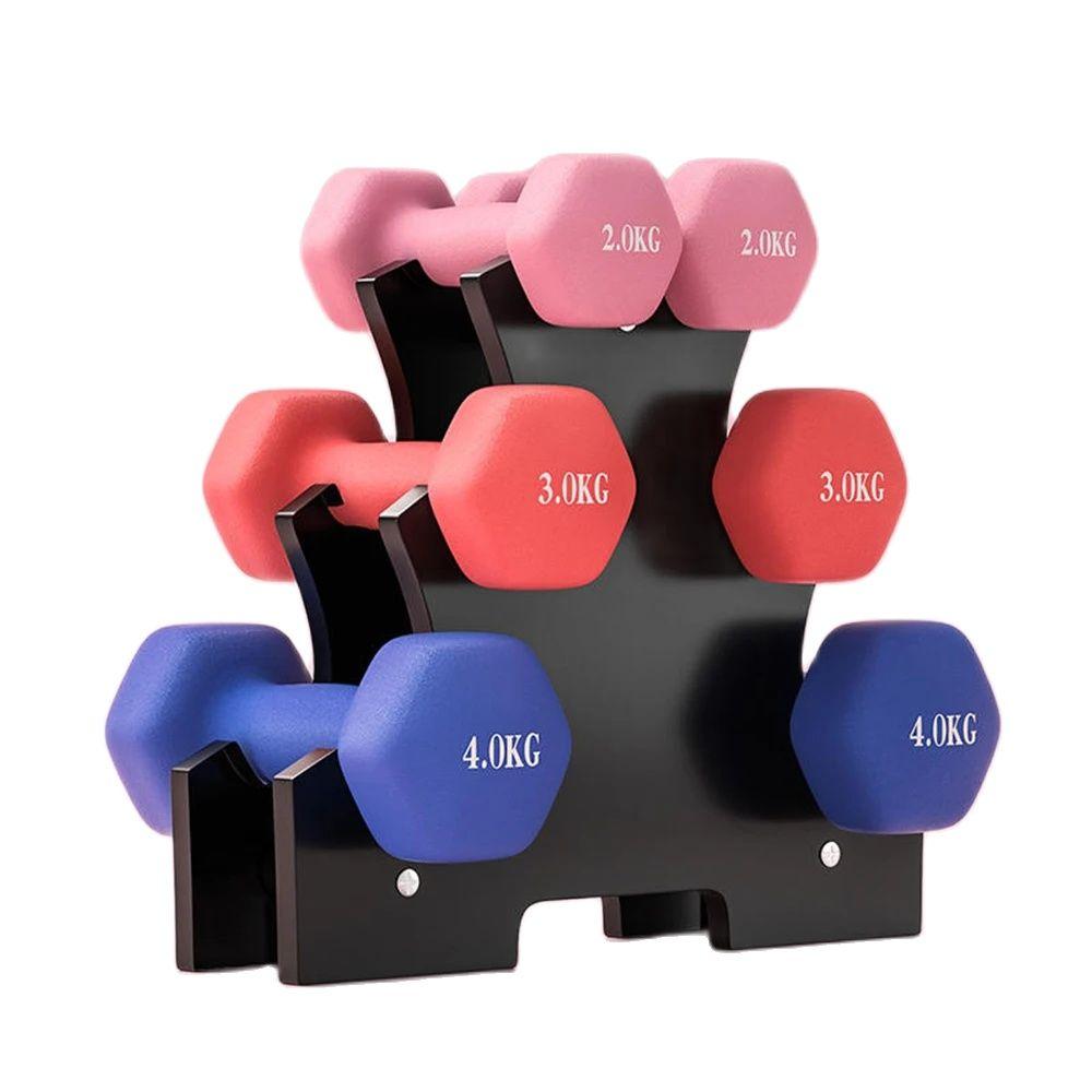 Triangle Dumbbell Rack Gym Equipment Storage Stand for Home Fitness Accessories