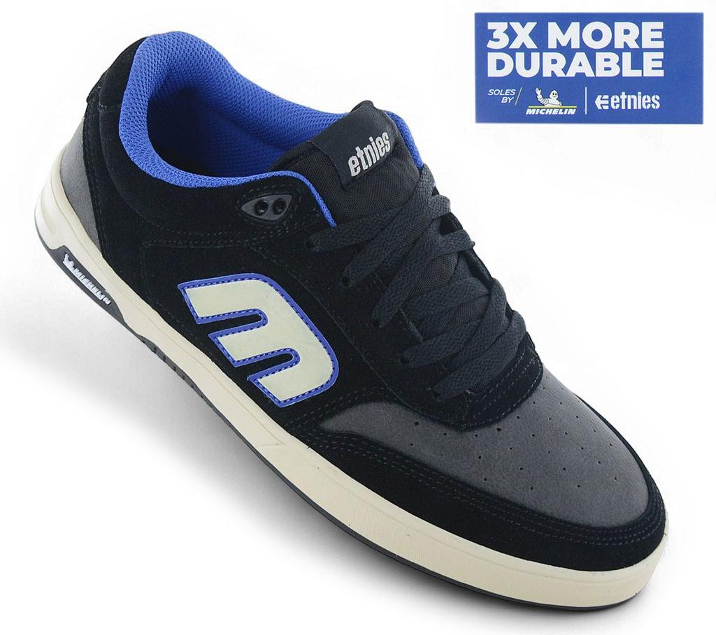 Etnies Serin Michelin - Erkek Spor Ayakkabıları Skate Kaykaycı Ayakkabıları Siyah 4101000590-001 ORİJİNAL