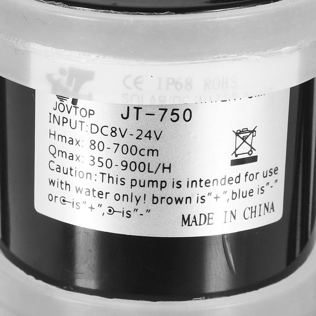 900L/H DC 24V Brushless Magnetic Submersible Water Pump Fish Pond Solar Powered 900L/H DC 24V Brushless Magnetic Submersible Water Pump Fish Pond Solar Powered