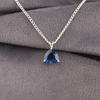 London Blue Topaz Gemstone 925 Sterling Silver Jewelry Handmade Pendant 0.58" CZP-15-3