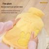 Lexueer Rubber Hot Water Bottle with Embroidered Cover