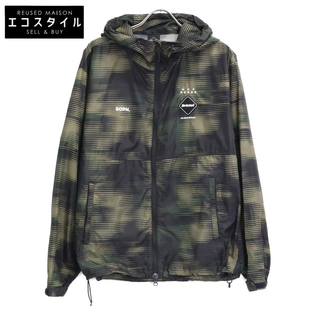 F.C.Real Bristol Woodland FCRB-250027 SPEED Camo Hoodie Blouson Jacket M Black khakiUsed
