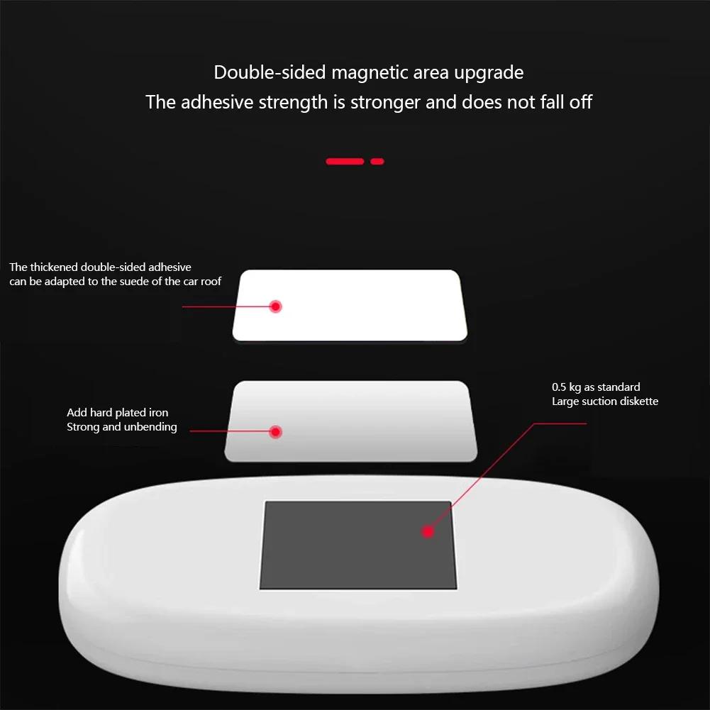 New Car Touch Light LED Wall Reading Lamp Magnet Base Car Ceiling Light Ambient Mood Trunk Lighting USB Rechargeable Lamp