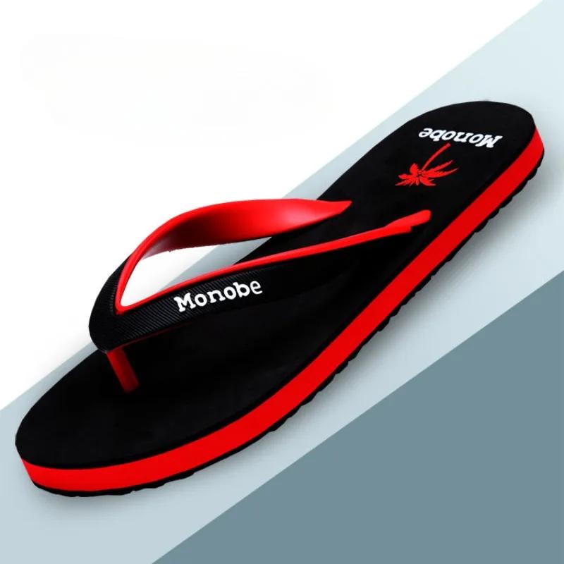 Fashion Men's Shoe Shiatsu Slip-resistant Flip Flops Male Slipper Outdoor Cheap Shoes Korean Style Clappers 2024 Rubber Elegant Slides