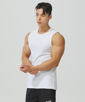 Beullaegmonseuteopis Cotton Poly Health Sleeveless (White) / Bm230107