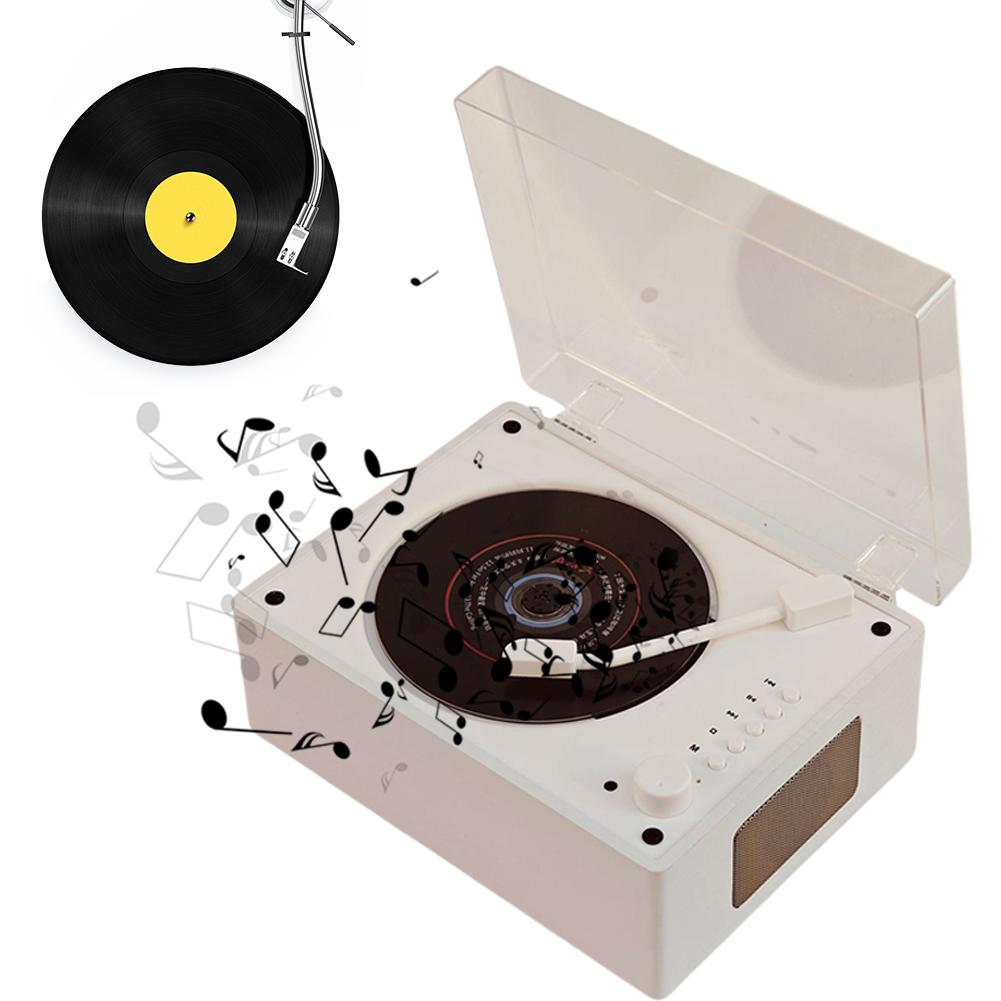 Home Music Player Rechargeable Support CD BT USB 3.5mm AUX Wireless Speaker Bluetooth-Compatible 5.0 Desktop CD Player for Phone