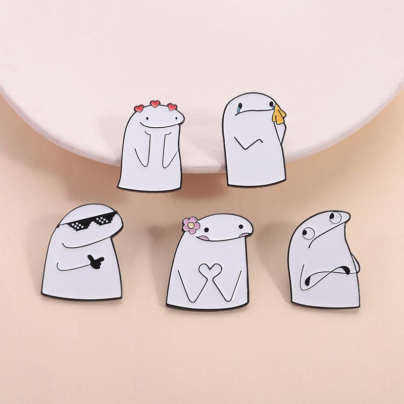 Spanish Cartoon Character Flork Enamel Pins No Me Ofrezcan No Tengo Autocontrol Brooches Lapel Badge Jewelry Gifts for Friends