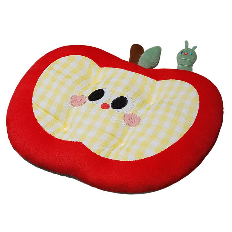 Cartoon Apple Seat Cushion Plush Toy Apple Throw Pillow Home Sofa Pillow Cushion Girl Soothing Doll