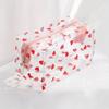 Bolsa de Cosméticos Impermeável de PVC com Estampa Floral de Bolinhas (4 cores)