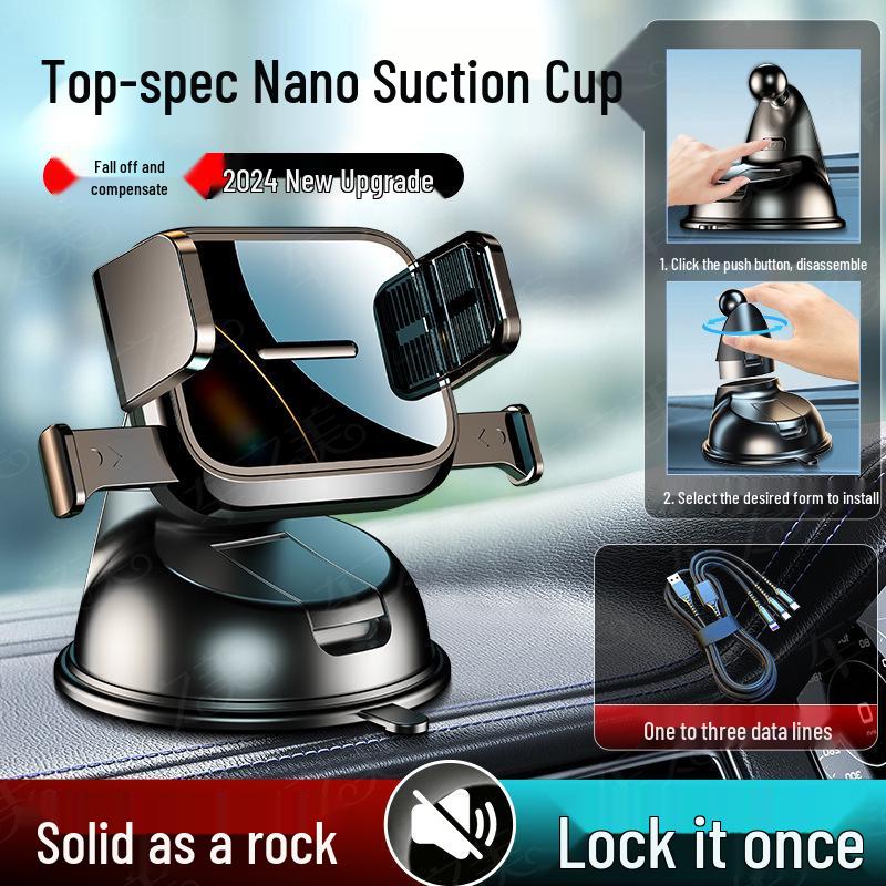Saugnapf-Handyhalter für Auto-Armaturenbrett & Lüftungsschlitz-Navigation