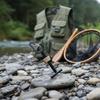 Fly Fishing Tippet Spool Holder Black Tippet Holder Sports Equipment Aluminum Metal