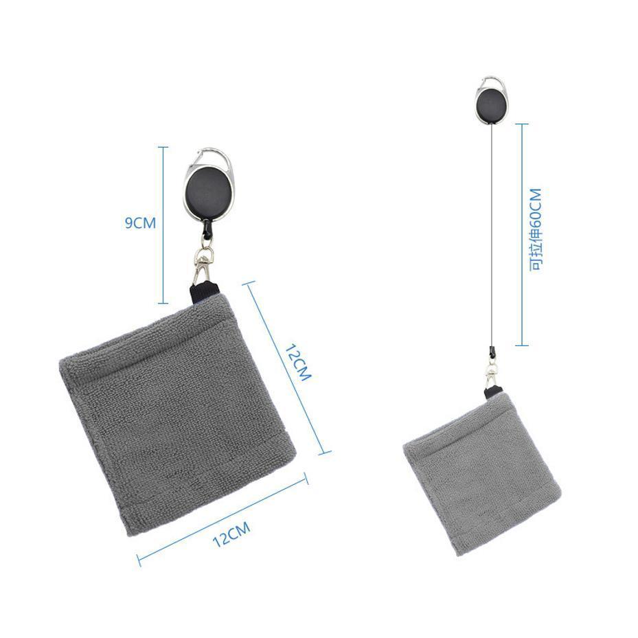 1 Pcs Square Microfiber Golf Ball Cleaning Towel Water Absorption Cleaner Golf Club For Head Wipe Cloth Clean