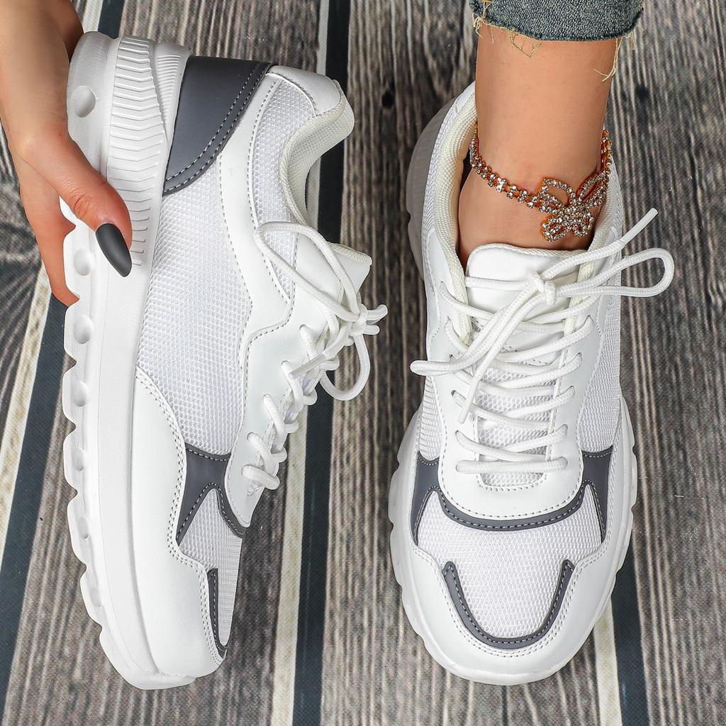 Unisex Mesh Running Shoes Lightweight Breathable Sports Sneakers Elastic Soft Sole Footwear for Walking Gym Fitness