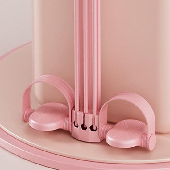 Pedal Resistance Band with Handle 6-Tube Pedal Ankle Puller Elastic Sit-up Pull Rope Men Women Yoga Pedal Workout Band Exercise Equipment