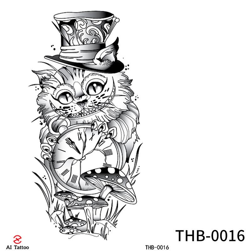 Beauty Sticker Half Arm Tattoo Sticker Waterproof Animal Small Fresh Tattoo Sticker