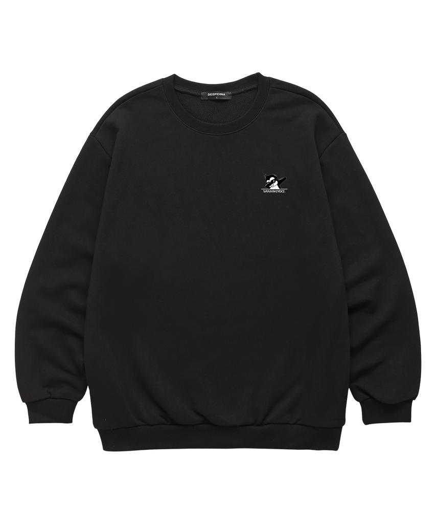 VANNWORKS Penguin Oversized Sweatshirt (Vndts303) Black (Type B)