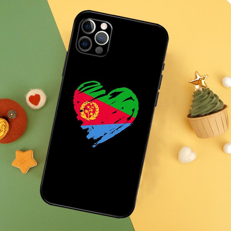 Eritrean Flag Phone Case For iPhone 17 16 16E 15 14 12 11 13 Pro Max 12 13 Mini 17Air Shockproof Cover
